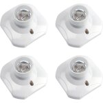 Douille de plafonnier e27 � vis, douille murale / murale avec culot e27, ac 230 v, porte lampe carr�e ...