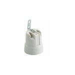 Douille en porcelaine e27 678f 4a 250v protection contre les chocs �lectriques avec support m�tallique ...