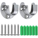 Aougo - douilles de poteau de penderie en acier inoxydable, 2pcs extrémité de tige de penderie robuste ... Aougo - douilles de poteau de penderie en acier inoxydable, 2pcs extrémité de tige de penderie robuste ...