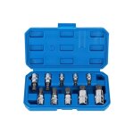 Douille torx m�le 1 / 2'', 1 / 4'', 3 / 8'', 12 embouts torx plats m4 m5 m6 m8 m9 m10 m12 m14 m16 m18, ...