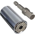 Douille universelle, (7mm - 19mm) outil de r�paration � cliquet universel avec adaptateur de cl� � rallonge ...
