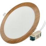 Jandei - downlight led 18w 3000k rond encastrable cadre en bois
