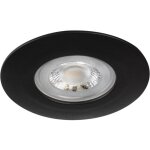 Downlight led encastr� ip44 ? 4, 8w ? 4000k ? noir ? �80mm ? salle de bains