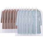 Dpzo - lot de 12 housses  vtements longues 60 x 120 / 100 cm, housses transparentes pour costumes, ...