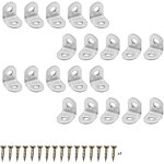 Dpzo - 20 pices querres de fixation en acier inoxydable, connecteurs d'angle  90 degrs avec vis (202016mm) ...