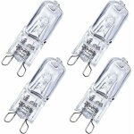 Dpzo - 4 pièces g9 25w ampoules halogènes pour four, blanc chaud dimmerabile 230v 2700k, résistance à ... Dpzo - 4 pièces g9 25w ampoules halogènes pour four, blanc chaud dimmerabile 230v 2700k, résistance à ...