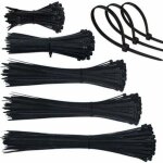 Dpzo - 500 pi�ces collier de serrage plastique, serre cable plastique 4mm zip ties 100 / 150 / 200 / ...