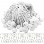 Dpzo - lot de 75 cordons lastiques avec boules sandow - idal pour attacher chapiteaux, tentes, bannires ...