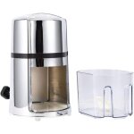 Dpzo - broyeur � glace manuel, concasseur � glace portable avec lame en acier inoxydable