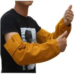 Dpzo - jamais utilis]cuir rsistant  la chaleur de soudure bras manches manchette lastique de scurit ...