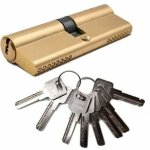 Dpzo - cylindre de serrure, cylindre d�brayable 42. 5 / 42. 5(85mm) 8 cl�s finition en laiton haute s�curit� ...