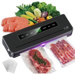 Dpzo - machine � emballer sous vide, 6 en 1, avec soudeuse � film, 10 sacs , pour emballer les aliments ...