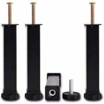 Dpzo - pied de lit, pieds pour sommier � lattes universel hauteur: 35cm( + 2cm) reglable, 15 - 35cm en ...