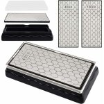Dpzo - pierres  aiguise pierre  aiguiser plaque d'afftage diamant double - face, 400 / 1000 grit couteau ...