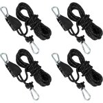 Dpzo - poulie avec tendeur de c�ble, cliquet avec corde de 4 m�tres, poulie avec tendeur de tente, corde ...