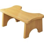 Dpzo - jamais utilis]tabouret de toilette en bambou tabouret de toilette accroupi escabeau de toilette ...