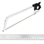 Dpzo - xl scie boucher professionnelle manuelle outil cuisine gastronomie lame charcutier viande gros ...