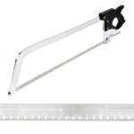 Dpzo - xl scie boucher professionnelle manuelle outil cuisine gastronomie lame charcutier viande gros ...