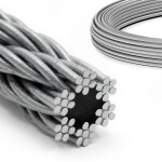 Dq - pp c�ble acier galvanis� 6x7 4mm 25m treuil