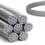 Dq - pp c�ble acier inoxydable 2, 5mm 10m 7x19 aisi 316
