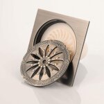 Drain de douche en laiton, carr� siphon de sol anti - odeur grille douche pour salle de bain grand calibre ...