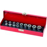 Drakkar equipement - coffret 9 douilles torx e10  e24 - 1 / 2' - drakkar 10759