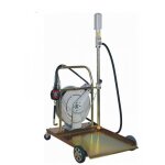 Drakkar equipement - ensemble pneumatique huile avec pistolet digital enrouleur et chariot