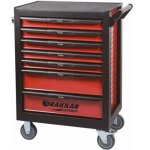 Drakkar equipement ? servante d'atelier roulante compacte 7 tiroirs rouge / noir ? charge maximale 360 ...