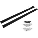 Drillpro - 1 paire d'extension de jupe lat�rale de voiture s�parateur de panneau � bascule noir brillant ...