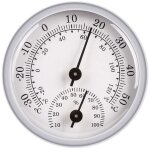 Dripex thermom�tre et hygrom�tre domestique de 58 mm de haut, mini thermom�tre sec et humide d'int�rieur, ...