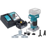 Drt 52 rt1 fraiseuse de bords sans fil 18 v 6 mm brushless + 1x batterie 5, 0 ah + chargeur - makita