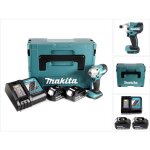 Dtd 156 rgj cl� � choc sans fil 18v 155nm + 2x batterie 6, 0ah + chargeur + makpac - makita