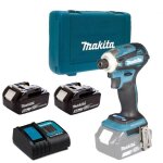Dtd172rtj visseuse  chocs 18v lxt li - ion 180nm - 2 x 5. 0ah batteries + chargeur en coffret - makita ...