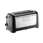 Grille pain 2 fentes 2000w noir / inox dualit 46065