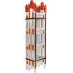 Duarib - �chelle de toit aluminium 6, 25m - entraxe 250mm - avec crochet de faitage - 6. 25 m