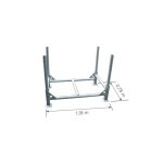 Duarib - rack de stockage � poteaux demontables - acier galvanis�