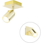 Ducha - applique et plafonnier - 1 lumire - l 10 cm - dor / laiton - moderne - clairage intrieur ...