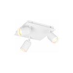 Ducha - spot plafond, plafonnier - 3 lumire - l 23 cm - blanc - moderne - clairage intrieur - salle ...