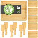 Dunedesign - set d'assiettes à raclette 6 personnes - 30x22 planche à raclette avec spatule Dunedesign - set d'assiettes à raclette 6 personnes - 30x22 planche à raclette avec spatule