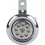 Duokon klaxon de moto universel, tanche 922b fort 12v 85mm avec cornes de couverture chromes en nid ...