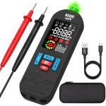 Durficst - a2x multimtre numrique intelligent rechargeable testeur lectricien mini avec lcd couleur ...