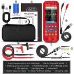 Durficst - bside o9 oscilloscope portable automobile 2 canaux 50mhz 250msa / s 5000mah multimtre trms ...