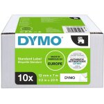 Dymo - ruban d'�tiquetage jeu de 10 pack bundle d1 2093097 couleur de ruban: blanc couleur de police:noir ...