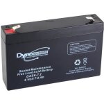 Dyno europe accu acide - plomb 6v - 7. 2ah 150x34x100mm (das6 - 7. 2)