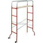 Gierre ? �chafaudage en acier peint 144x62x212 cm ? plan de marche en bois ? charge maximale 200kg ? ...
