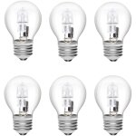 Beijiyi ? ampoule halog�ne e27 28w g45 ? blanc chaud 2700k dimmable ? coque en verre renforc� ? lot de ...