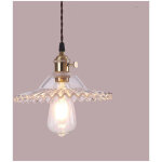E27 industrielle vintage verre suspensions luminaire retro plafonnier luminaire verre retro suspensions ...