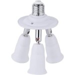 E27 triple pour ampoule led a visser, 360� r�glable, ac 220 - 240v, adaptateur 3 e27 pour support ampoule ...