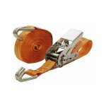 Easydeco - sangle d'arrimage cliquet et crochet inox 4000kg 10m / 50mm orange