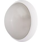 Hublot fluo 7w + 18w � 300mm blanc opale avec lampes 4000k 2g7 et g24q - 1 et ballasts elec cl2 ik10 ...